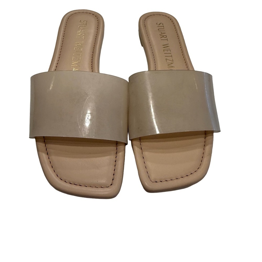 Stuart Weitzman 'Summer' Slide Sandal Rosewater Womens Size 7 NEW - Picture 2 of 12